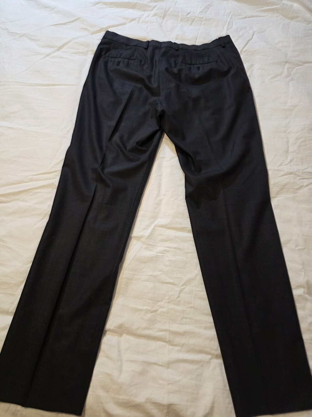 Express Men's Charcoal Gray Wool Size 44R Pants Are 34/34 - Picture 7 of 9